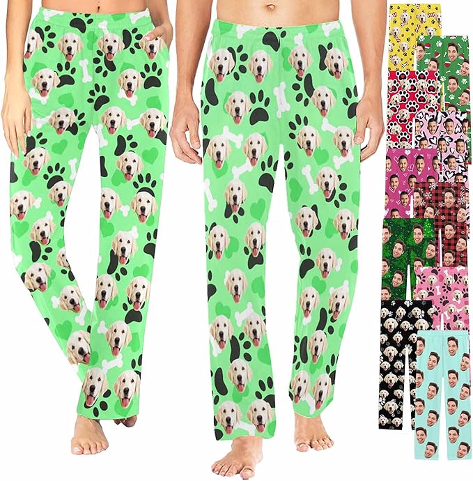 Custom Pajama Pants Customized Pajamas For Men Women Funny Xmas Pjs