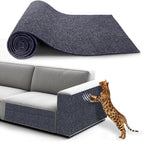 NATUYA Cat Scratcher Mat, 39.4"x15.8" Trimmable Couch Furniture Protector, Self-Adhesive Replacement Carpet for Cats Tree Shelves Wall Scratching Post, Dark Gray