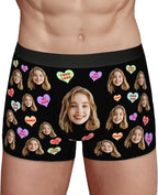 Personalized Underwear for Men with Face Custom Face Boxers Customized Boxer Briefs Funny Gifts for Him Husband Boyfriend