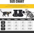 Cat Harness and Leash Set - Escape Proof, Adjustable Breathable Vest Harnesses with Reflective Strips, Easy Control & Secure Walking for Small Medium Large Cats Kitten Collar (Black, Large)