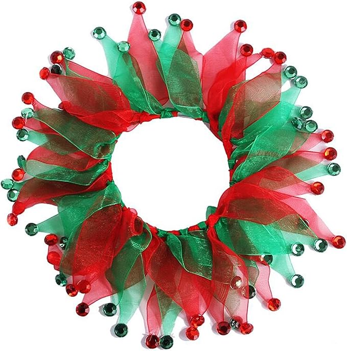 Lionheart glory Christmas Dog Collars Elastic Fancy Holiday Accessory for Dogs Pet Costume for Christmas Party