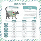 DENTRUN Hairless Cats Shirt Breathable Cat Daily Wear Clothes Stripe Vest Adorable Pajamas Jumpsuit Soft & Skin-Friendly
