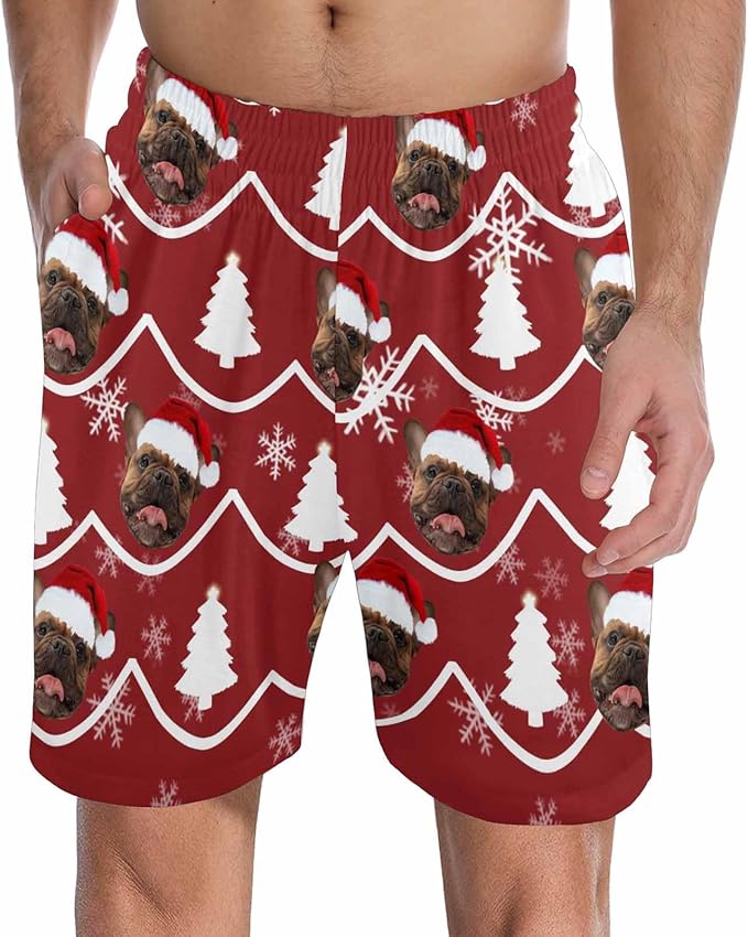 Custom Pajama Pants for Men, Personalized PJ Pants with Photos, Custom Mens Pajama Shorts, Gifts for Dad Husband
