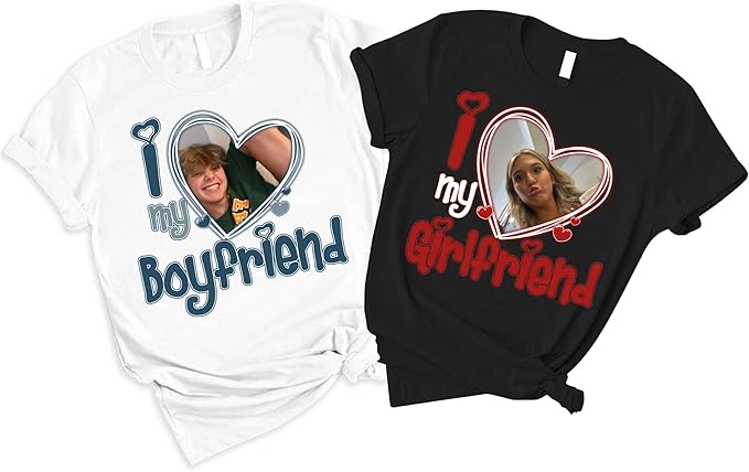 NAZENTI Custom Valentine Shirt Gifts for Boyfriend, Customized Bootleg Rap Tee