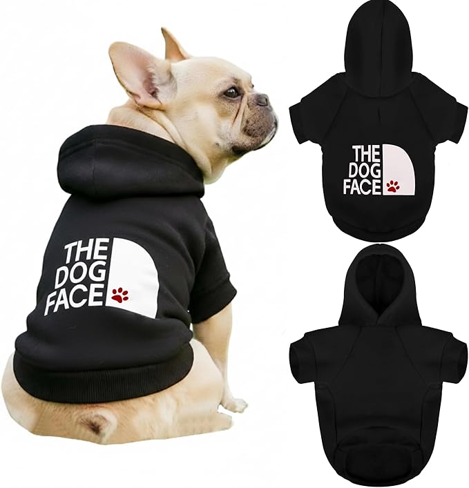 Personalized Name Dog Hoodie, Printed/Embroidered Puppy Sweater with Name/Text, Custom Pet Clothes Warm Winter Outfit for Dogs, Bright Puppy Sweatshirt, Pet Birthday Outfit, Gift for Dog Lovers 01