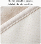 Soft Cat Dog Window Sill Pad Perch, Fluffy Windowsill Dog Mat Pillow Seat Bed, Cat Pet Cushion for Window Sill Mat (Coffee, 16"x24")