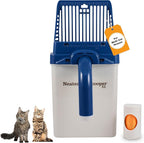 Neater Pet Brands Neater Scooper XL Cat Litter Scoop, 15 Refill Bags – Extra-Large Capacity Mess-Free Cat Litter Scooper with Bag for Large & Multiple Cats, Spill-Proof Litter Box Scooper with Holder