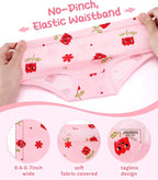 Girls and Toddlers 100% Cotton Underwear Tagless Soft Panties Size 2-3T,4-5T,6,8,10,12 (6-Pack)