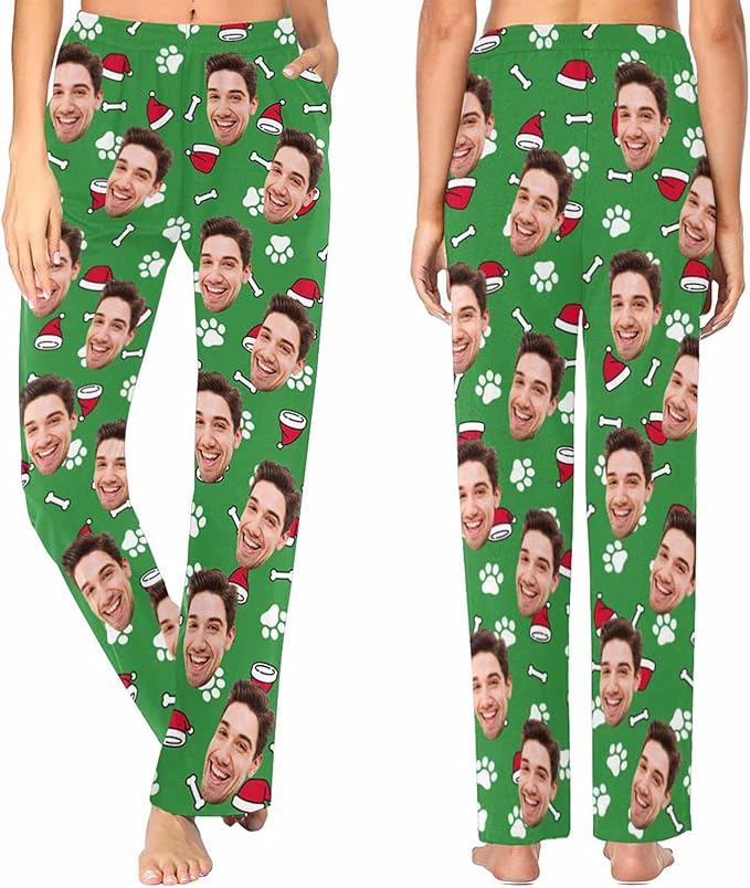 Custom Pajama Pants Customized Pajamas For Men Women Funny Xmas Pjs