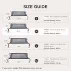 Bedsure Outdoor Elevated Dog Bed Medium Size Dog, Portable Indoor & Outdoor Cooling Raised Cot Pet Hammock Bed with Skid-Resistant Feet, Frame with Breathable Mesh, Terracotta, 43 inches