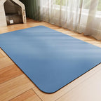 Dog Food Mat - Absorbent Cat Mat for Food and Water, No Stains Pet Feeding Bowl Mat, Easy to Clean Pet Placemats, Quick Dry Dog Water Dispenser Mat for Messy Drinkers | Blue 18"x34"