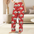 Customized Face Pajama Custom Pajama Pants with Photo for Women Mom
