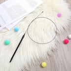 5 Pack Cat Wand Toy Replacement Rod, 32'' Flexible Steel Wire Teaser Indoor Cats Chase Toys Indoor Cat Interactive Toys for Feather Toy Worms