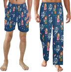 Custom Pajama Pants for Men, Personalized PJ Pants with Photos, Custom Mens Pajama Shorts, Gifts for Dad Husband