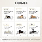Orthopedic Dog Beds for Large Sized Dogs, Waterproof Egg Crate Foam Medium Dog Couch Beds for Crate 35x22Inch, Washable Pet Beds with Removable Cover and Nonskid Bottom, Grey White