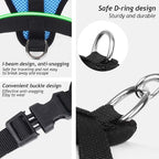 shudyear Summer cat Chest Harness and Leash, Anti-Escape Adjustable Soft mesh cat Leash and Chest Harness Set for All Types of Cats cat Vests (Size L, Sky Blue)