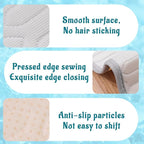 Cordless Cat Window Perch, Cats Dogs Hammock Cooling Mat, Summer Ice Silk Pad for Animal, Washable Chew-Proof Sleeping Mat(grayL)