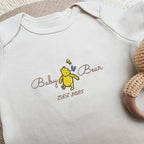 COUPLEHOODIES Personalized Baby Onesie Bodysuit – Custom Embroidery Gift for Pregnancy Reveal Baby Shower or First Grandchild