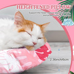 Pet Cooling Mat for Cats and Small Dogs, 20.1'' x 20.1'' Thickened Round Pink Pad Anti-Grab Internal Gel Without Water Filling, Lightweight, Washable, Playmat for Indoor/Outdoor