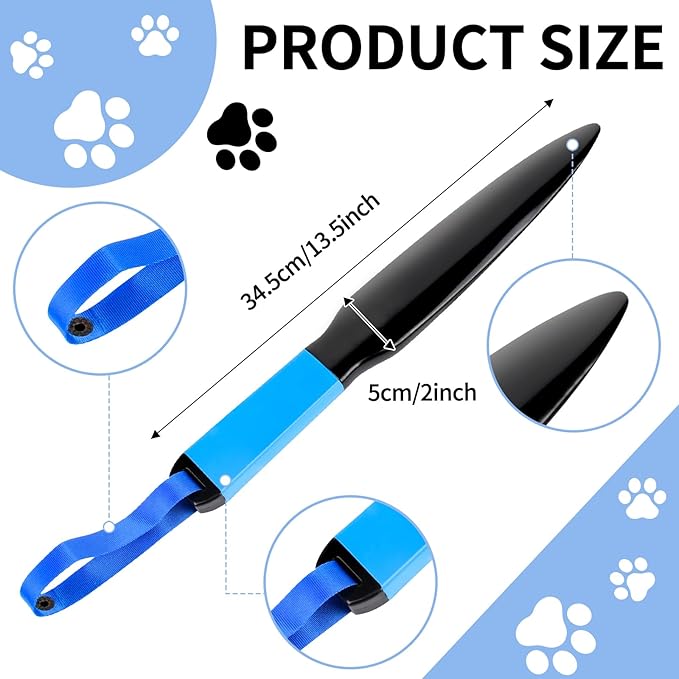 3PCS Dog Break Stick for Small Medium Dogs 13.6Inch Training Tool Chew Toy, Stress Relief Interactive Stick, Indoor Outdoor Pet Supplies (Black+Blue)