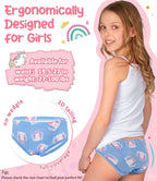 Girls and Toddlers 100% Cotton Underwear Tagless Soft Panties Size 2-3T,4-5T,6,8,10,12 (6-Pack)