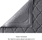 unipaws Cat Litter Trapping Mat, Litter Box Scatter Control Pad, Litter Free Floors and Urine Waterproof, Gentle on Paws, No Phthalate