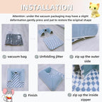 Guinea Pig Hideout Tunnel with Warm Bed for Small Pet 3 Cave Small Animal Tunnel Toy Cages Blue