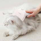 Pet Undercoat Deshedding Tool for Dogs - Wide Curved Undercoat Brush for Effortless Pet Deshedding, Loose Hair Remover for Dogs & Cats (White)