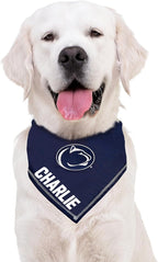 Pets First NCAA Penn State Nittany Lions Personalized Tie Around Bandana for Dogs & Cats, Size Large/X-Large. Custom Dog Bandana Scarf Bib for Cat Dog. Ultimate Game-Day & Party Customizable Bandana