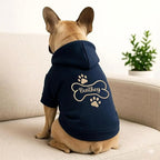 Personalized Name Dog Hoodie, Embroidered Hoodies Pets Name, Custom Pet Memorial, Bright Puppy Sweatshirt, Customized Pet Clothes Warm Winter Outfit for Dogs, Gift for Dog Lovers Style 3