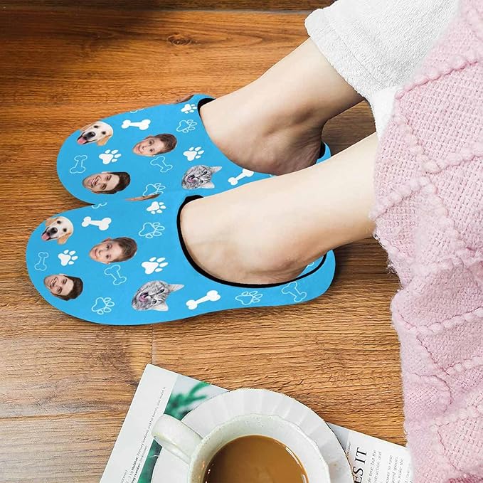 Artsadd Custom Pajamas for Women Men Family, Personalized Face Pjs Pajama Pants, Funny Pet Photo Loungewear Sleepwear Jammies