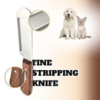 Stripping Carding Knife for Dogs & Cats – Professional Pet Grooming Tool for Deshedding, Hand Stripping & Undercoat Removal – Stainless Steel Blade with Ergonomic Handle