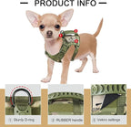 Tactical Dog Training Harness Outdoor Working Vest Adjustable Military MOLLE Dog Vest Harness with Rubber Handle (X-Small (Pack of 1), Camo)