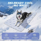 Dog Cooling Mat, Cooling Mat for Dogs, Breathable Dog Bed with Non-Slip Design, Portable & Washable Pet Pad for Indoor, Outdoor, Crate, Summer Cat Bed, Cool Pet Pad, Gel-Free, 27"x39"