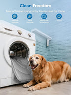 Dog Cooling Mat, Anti-Slip, Thick 3D Orthopedic Summer Pad for Dogs & Cats, Q-MAX > 0.5, Non-Toxic, Machine Washable, Chew-Resistant, Portable for Crate, Bed, Sofa, Car (Cool Grey, X-Large)