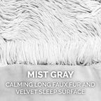 FurHaven Waterproof Throw Blanket For Dogs & Indoor Cats, Reversible Protective Pet Blanket, Extra Large, Long Faux Fur & Velvet, Mist Gray