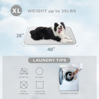 MICROCOSMOS Pet Cooling Mat & Sleeping Pad- Breathable Bubble Surface, EZ Clean. Keep Cooling for Pets, Kids and Adults in Summer.(GreyWhite, 40" x 28")