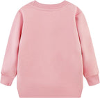 RETSUGO Toddler Baby Girls Sweatshirts Casual Pullover Crewneck Winter Long Sleeve Tops Shirts Clothes 3T-8T