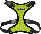 Voyager Step-in Pet Harness - All Weather Mesh, Adjustable Step in Harness for Cats and Dogs by Best Pet Supplies - Lime Green/Black Trim, S