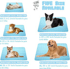 Washable Dog Ice Silk Self Cooling Mat for Indoor & Outdoor Dog Mat with Cooling Pad & Blanket