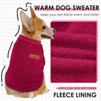 3 Pack Dog Sweaters for Small Dogs Girl Boy Winter Fleece Clothes Warm Soft Dog Sweatshirt Outfit for Dogs Cats Pet Apparel