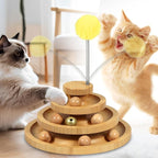 3-Pack Spring Pom Pom Replacement Toppers for Cat Track Toy