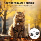 Cat Collar Breakaway with QR Code Name Tag, Reflective Kitten Collars with Bell, Cat ID Tag Personalized, Ultra-Durable, Adjustable, Quick Release, Fits Most Girl Boy Small Large Cats (8''-13.3'')