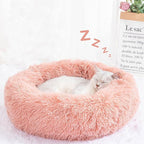 Nisrada Cat Beds for Indoor Cats,24 Inch Dog Bed for Small Melium Large Dogs, Washable-Round Pet Bed for Puppy and Kitten with Slip-Resistant Bottom