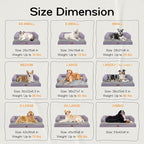 Small Dog Bed Orthopedic Washable Cat Bed Memory Foam Small Couch Sofa Indoor Comfy Pet Beds with Waterproof Removable Cover & Non-Slip Bottom