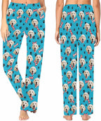 Custom Face Pajamas Pants Personalized Nightwear Bottoms for Women XS-XXL