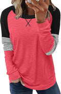 Akihoo Womens Casual Long Sleeve Tunic Tops Crew Neck Shirt Blouses