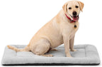 Dog Crate Pad Washable, Ultra Soft Plush Crate Mat for Medium Large Dogs, Non Slip Cushion for Metal Crates, Indoors or Travel, 42 x 28 Inch, Gray