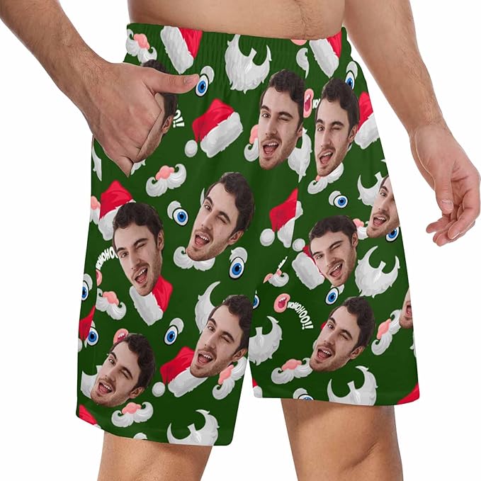 Custom Pajama Pants for Men, Personalized PJ Pants with Photos, Custom Mens Pajama Shorts, Gifts for Dad Husband