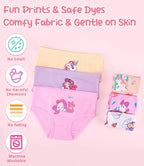 Girls and Toddlers 100% Cotton Underwear Tagless Soft Panties Size 2-3T,4-5T,6,8,10,12 (6-Pack)